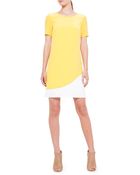 Akris Punto Two-Tone Silk Dress - Lyst