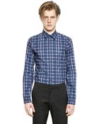 Kenzo Checked Cotton Poplin Shirt - Lyst