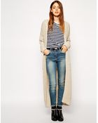 Asos Maxi Cardigan With Alpaca Wool - Lyst