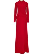 Elie Saab Stretch Cady Gown - Lyst