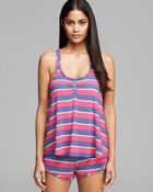 Splendid Intimates Piped Cutie Pajama Shorts Set - Lyst
