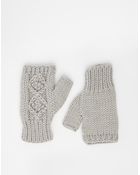 Asos Cable Palmwarmer Gloves - Lyst