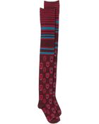 Tsumori Chisato Gorilla Print Knee Socks - Lyst