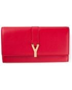 Saint Laurent Monogram Clasp Wallet - Lyst