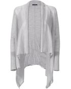 Stefanel Cashmere Wool Shawl Cardigan - Lyst