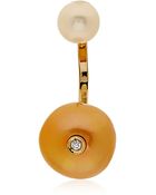 Delfina Delettrez Double Pearl Single Earring - Lyst