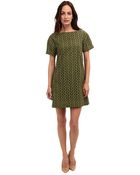 Kate Spade Eyelet Short Sleeve Shift - Lyst