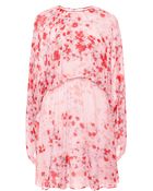 Giambattista Valli Violet Georgette Wide Sleeve Dress - Lyst