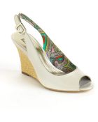 Anne Klein Palmira Patent Leather Wedge Pumps - Lyst