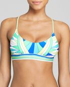 Trina Turk Fiji Feathers Bralette Bikini Top - Lyst