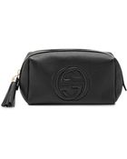 Gucci Soho Medium Leather Cosmetic Case - Lyst