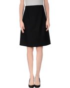 Jil Sander Knee Length Skirt - Lyst