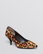 Kenneth Cole Pointed Toe Pumps - Mirror Kitten Heel - Lyst
