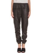 3.1 Phillip Lim Elastic Leather Sweatpant - Lyst