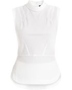 BCBGMAXAZRIA Tobin Sleeveless Cowl-Front Top - Lyst