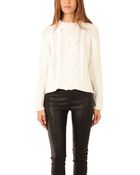 3.1 Phillip Lim Mixed Cable Pullover Sweater - Lyst