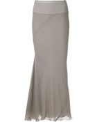 Rick Owens Draped Skirt - Lyst