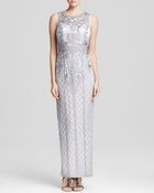 Sue Wong Gown - High Neck Lace Overlay - Lyst