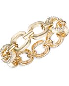 Nine West Crystal Link Stretch Bracelet - Lyst
