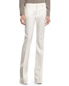 Gucci White Wool 60'S Flare Pant - Lyst