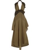 Chloé Plissã© Georgette Maxi Dress - Lyst