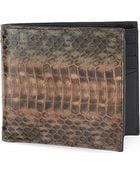 Paul Smith Whipsnake Leather Billfold Wallet - Lyst