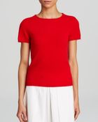 C By Bloomingdale's Short Sleeve Cashmere Sweater - Lyst