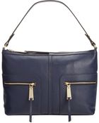 Tommy Hilfiger T-Group Pebble Leather Hobo - Lyst