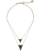 House Of Harlow Teepee Triangle Necklace - Lyst