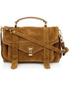 Proenza Schouler Ps1 Medium Suede Bag - Lyst