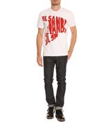 Jil Sander White T-Shirt With Red Print - Lyst