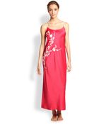 Natori Embroidered Charm Long Gown - Lyst