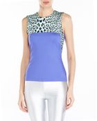 Just Cavalli Leopard Print Tank Top - Lyst