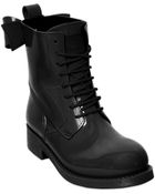 RED Valentino 40mm Rubber Lace Up Bow Boots - Lyst