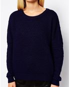 Y.a.s Aimee Textured Circle Knit Sweater - Lyst