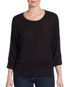 James Perse Dolman Sleeved Jersey Top - Lyst