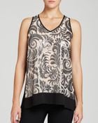 Karen Kane Sequin Filigree Top - Lyst