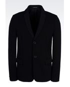 Emporio Armani Jersey Jacket - Lyst