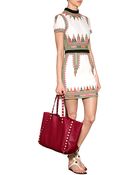 Valentino Leather Gryphon Tote With Studded Trim - Lyst