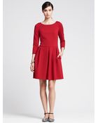 Banana Republic Ponte Fit-And-Flare Dress - Lyst