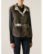Roberto Cavalli Belted Vest - Lyst