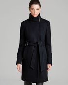Elie Tahari Wool Trench - India Asymmetrical Belted - Lyst