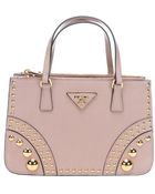 Prada Cameo Leather Embellished Mini Top Handle Bag - Lyst