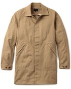 Wings + Horns Shrunken Twill Mac Coat - Lyst