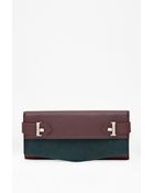 French Connection Reyna Leather Clutch - Lyst