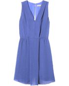 Rebecca Taylor Crepe Cutout Dress - Lyst