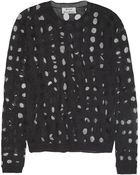 Acne Studios Ninah Polka-Dot Cotton-Blend Jacquard Sweater - Lyst