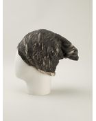Lumen Et Umbra Cracked Effect Hat - Lyst
