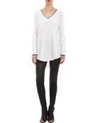 Vince Oversized Slub Knit Sweater - Lyst