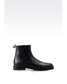 Armani Chelsea Boot In Leather With Rubber Sole - Lyst